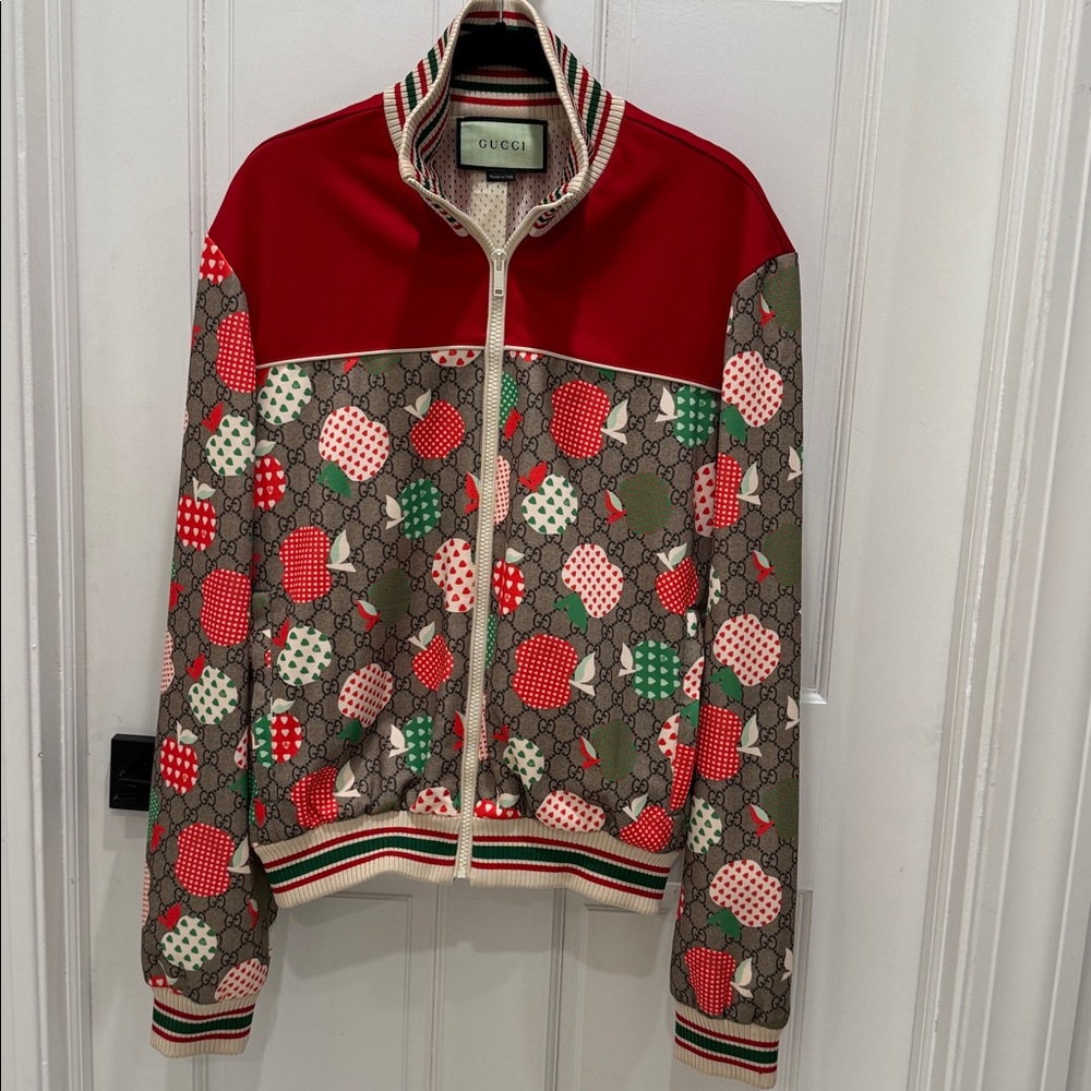 Gucci Red and Green Apple Track Jacket - Picture 2 of 8